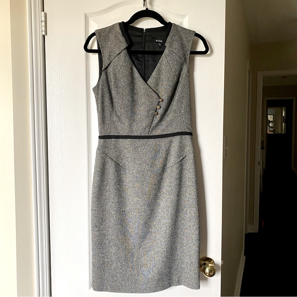 Sleeveless wool dress size S
